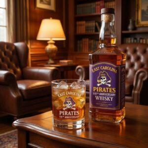 East Carolina Pirates Whiskey Glass - 119th Anniversary Commemorative True Purple Tradition Gift
