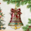 Harry Potter 25th Anniversary Bell Ornament - Hogwarts Castle Christmas Tree Decor with Golden Snitch