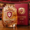 Indiana Hoosiers Football Champions Whiskey Glass - 2025 Big Ten Champions Commemorative Rocks Glass with Gift Box