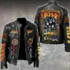 KISS Rock Band Motorcycle Leather Jacket 2026