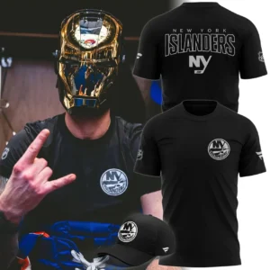 New York Islanders Apparel Set - Black T-Shirt and Cap Combo