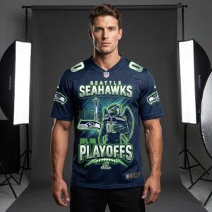Seattle Seahawks Custom Football Jersey - NFL 25 Playoffs Edition 3D All Over Print Shirt