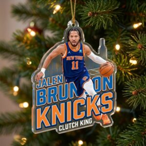 20251227 Jalen Brunson Star Player Ornament New York Knicks 1