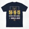 20251227 Nikola Jokic Historic Triple Double Stat Tee Denver Nuggets 1