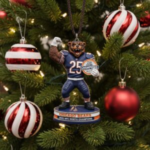 Chicago Bears Car Hanging Ornament - NFC North Champions Fan Gift