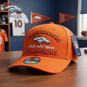 Denver Broncos 2025 AFC West Champions Hat