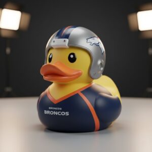 Denver Broncos Rubber Duck - NFL Football Fan Collectible Bath Toy