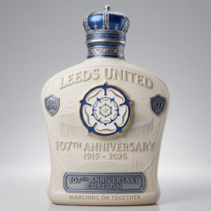 Leeds United 107th Anniversary whiskey decanter