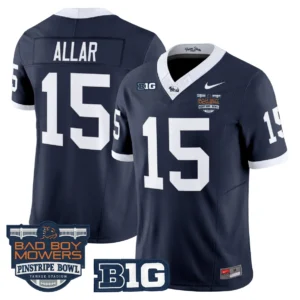 Penn State Nittany Lions Custom Football Jersey Pinstripe Bowl Edition