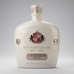 Sunderland AFC 147th Anniversary Bottle - Commemorative Ceramic Decanter Edition