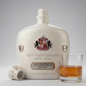 Sunderland AFC 147th Anniversary Bottle - Commemorative Ceramic Decanter Edition