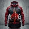 Charles Leclerc Formula 1 Jacket - Scuderia Ferrari 3D Graphic Hooded Rain Jacket