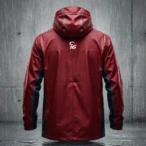 Charles Leclerc Formula 1 Jacket - Scuderia Ferrari 3D Graphic Hooded Rain Jacket