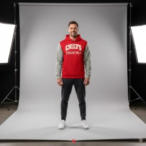 Kansas City Chiefs Essentials Hoodie - Two-Tone Pullover Football Fan Gear