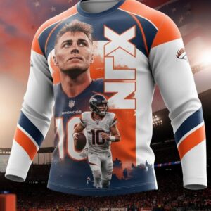 Denver Broncos Bo Nix Long Sleeve Shirt