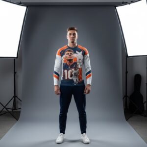 Denver Broncos Bo Nix Long Sleeve Shirt