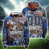 Custom Denver Broncos NFL Graffiti Hoodie