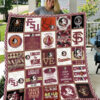 Florida State Seminoles Quilt Blanket - Patchwork Style For FSU Fans
