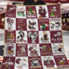 Florida State Seminoles Snoopy Quilt Blanket - Peanuts Charlie Brown Christmas Fan Gift