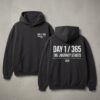 Day 1 365 The Journey Starts Hoodie - Inspirational New Year 2026 Motivational Quote Sweatshirt