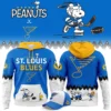 St. Louis Blues Peanuts Hoodie - Snoopy Hockey NHL