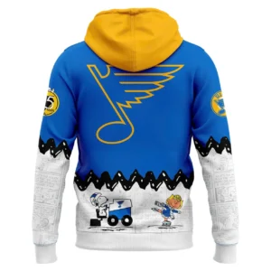 St. Louis Blues Peanuts Hoodie - Snoopy Hockey NHL