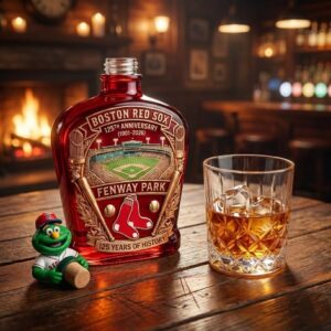 Boston Red Sox 125th Anniversary 1901-2026 Fenway Park Whiskey Bottle