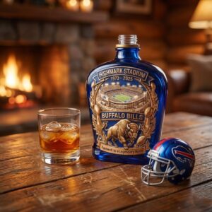 Buffalo Bills Highmark Stadium 1973-2025 Farewell Commemorative Whiskey Bottle