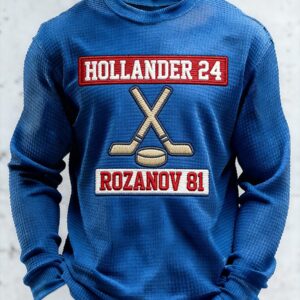 Hollander 24 Rozanov 81 Hockey Long Sleeve Shirt