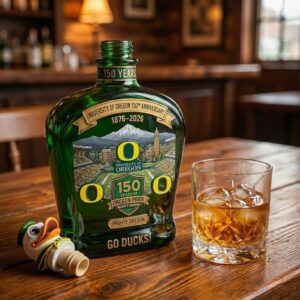 University of Oregon Ducks 150th Anniversary 1876-2026 Whiskey Decanter
