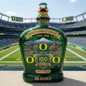 University of Oregon Ducks 150th Anniversary 1876-2026 Whiskey Decanter