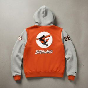 Baltimore Orioles Bomber Hoodie Jacket - Birdland Team Spirit Outerwear