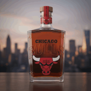 Chicago Bulls NBA Custom Whiskey Bottle Decanter - Windy City Jordan Era Gift