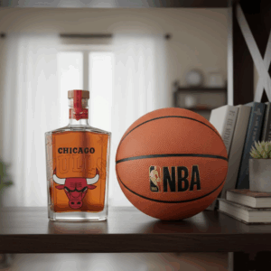 Chicago Bulls NBA Custom Whiskey Bottle Decanter - Windy City Jordan Era Gift