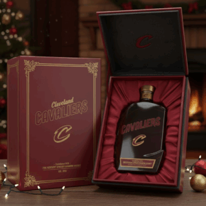 Cleveland Cavaliers NBA Custom Whiskey Bottle Decanter - The Land Believeland Gift