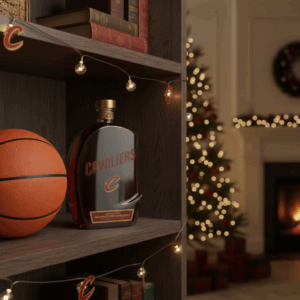 Cleveland Cavaliers NBA Custom Whiskey Bottle Decanter - The Land Believeland Gift