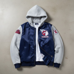 Cleveland Guardians Bomber Hoodie Jacket - The Land Baseball Gift