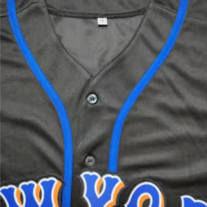 Customized New York Baseball Jersey Black - Mets Style Name Number