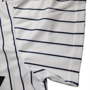 Customized New York Baseball Jersey White - Pinstripe Yankees Style