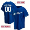 Customized Los Angeles Baseball Jersey Blue - Personalized Dodger Blue Gift
