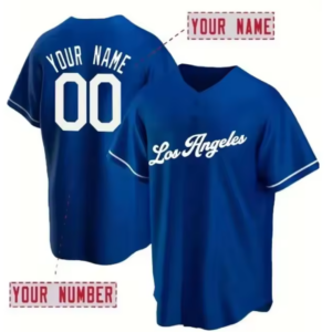 Customized Los Angeles Baseball Jersey Blue - Personalized Dodger Blue Gift