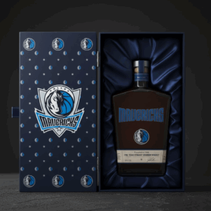 Dallas Mavericks NBA Custom Whiskey Bottle Decanter - MFFL Texas Bourbon Gift