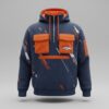 Denver Broncos 3D multiple pockets half zipper hoodie 2026 1