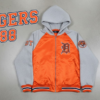 Detroit Tigers Bomber Hoodie Jacket - Old English D Logo Gift