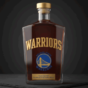 Golden State Warriors NBA Custom Whiskey Bottle Decanter - Dub Nation Curry Gift