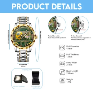 Green Bay Packers 105th Anniversary 2026 Alloy Luxury Quartz Watch 3