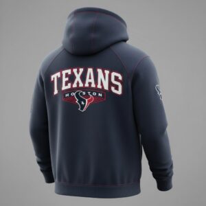 Houston Texans 3D multiple pockets half zipper hoodie 2026 2