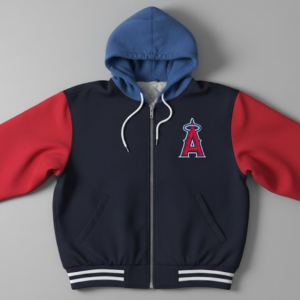 Los Angeles Angels Bomber Hoodie Jacket - Halos Fan Gear Gift