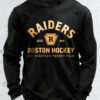 Boston Raiders Hockey Thermal Shirt - Vintage Waffle Knit Long Sleeve