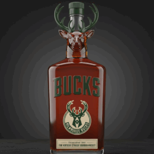 Milwaukee Bucks NBA Custom Whiskey Bottle Decanter - Fear The Deer Greek Freak Gift
